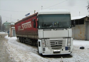 У Києві знайшли викрадену фуру з 27-ма тоннами вантажу