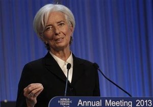 Глава МВФ у Давосі закликала світових лідерів-жінок просувати ідею відкритого діалогу про гендер