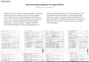 Анатомія фальсифікації: Москаль виклав у Facebook фото протоколів з округу №132