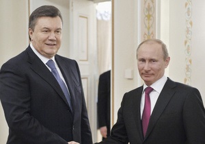 Янукович привітав Путіна з ювілеєм