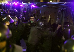 В Іспанії акція протесту переросла в зіткнення демонстрантів з поліцією
