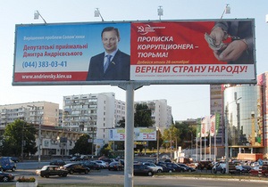 Витрати на зовнішню рекламу під вибори складуть 300 млн грн