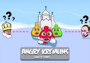 Angry Kremlins: Естонські розробники створили версію гри Angry Birds з Путіним та Pussy Riot