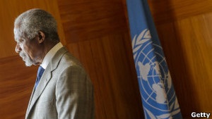 Кофі Аннан відмовився від статусу спецпосланця до Сирії