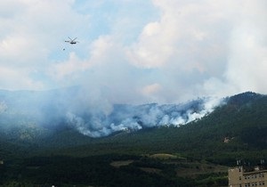 Лісову пожежу, яка вирує над Ялтою, локалізовано