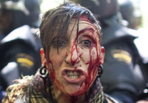 Фотогалерея: Ворог всередині. Масові бійки шахтарів із поліцією у центрі Мадрида