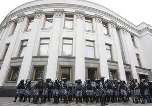 Міліція посилила охорону Верховної Ради