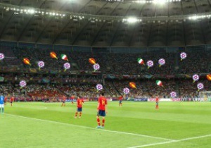 UEFA запустил сервис, позволяющий найти себя на стадионе во время матчей Евро-2012