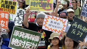 Японія перезапустила атомний реактор на фоні протестів