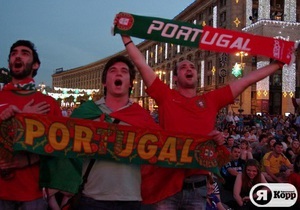 Я-Корреспондент: Выход Португалии в полуфинал Евро-2012. Репортажи из киевской фан-зоны