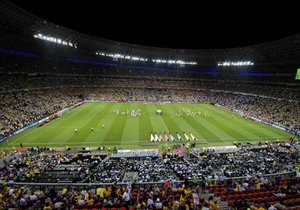 На матче Украина-Англия стадион Донбасс-Арена заполнен полностью