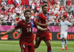 Чехія у матчі з Грецією оформила найшвидше лідерство з рахунком 2:0 в історії Чемпіонатів Європи
