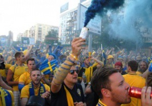 Фотогалерея: Highway to hell. Шведы прошлись маршем на проигранный матч с Украиной