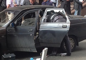 У центрі Києва розстріляли автомобіль