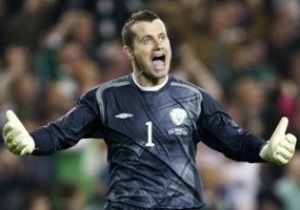 Вратарь сборной Ирландии: Мы рады сразиться с Хорватией, Италией и Испанией на Евро-2012