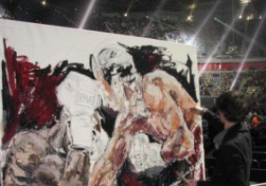 Картину боя Кличко - Мормек продадут на благотворительном аукционе