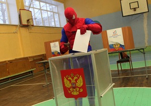 У Челябінську проголосувала Людина-павук