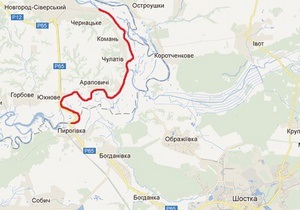 У Чернігівській області через обмерзання знесло понтонний міст через Десну