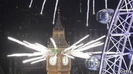 У Британії відсвяткували прихід Нового року