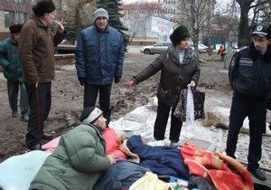 У Донецьку шестеро чорнобильців провели ніч під відкритим небом