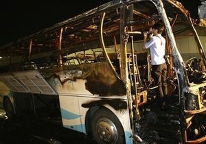 У Підмосков’ї згорів автобус, що перевозив дітей з цирку