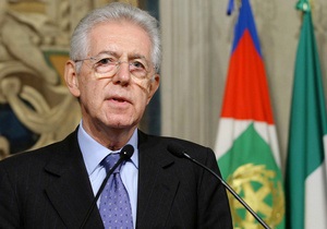 Сенат парламенту Італії висловив довіру уряду Монті