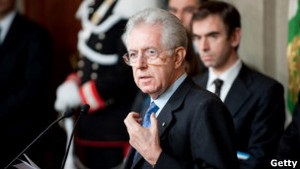 Монті представив уряд технократів