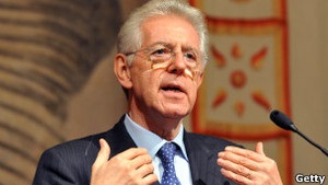 Маріо Монті представить новий уряд Італії