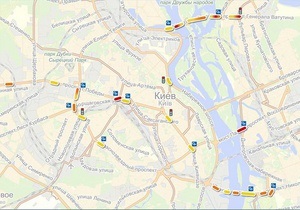 Яндекс назвав найбільш аварійні ділянки київських доріг
