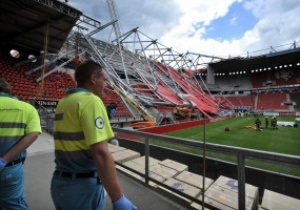UEFA разрешил голландскому клубу играть на стадионе, на котором обрушилась крыша