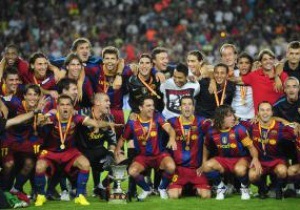 Фотогалерея: Реабилитация Месси. Барселона завоевывает Суперкубок Испании