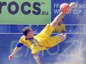 Пляжный футбол: Украина обыграла Румынию и попала на Чемпионат мира