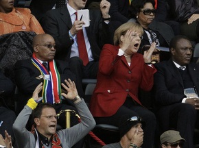 Ангела Меркель прогнозирует победу сборной Германии в сегодняшнем матче
