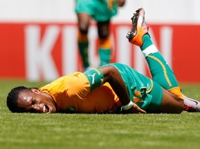 Дрогба выйдет на матч с Португалией в гипсе