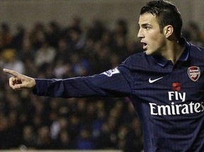 МанСити хочет Сеска Фабрегаса