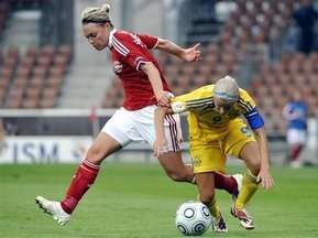 Евро-2009: Украинки не устояли против датчанок