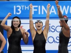 Китаянки выиграли эстафету с мировым рекордом