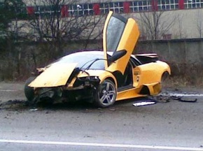 МВД: Разбившийся под Ужгородом Lamborghini действительно принадлежит Кахе Каладзе