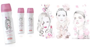 Три характера спрея Evian 