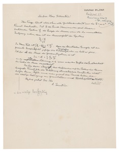 Рукописное письмо Эйнштейна ушло с молотка за $1,2 млн - Korrespondent.net