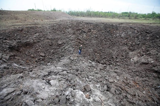 Фото последствий мощного взрыва в Донецке. ФОТО