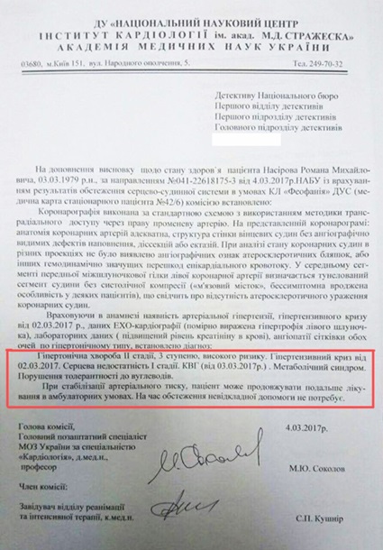 Суд над Насировым: опубликован диагноз Суд над Насировым: опубликован диагноз
