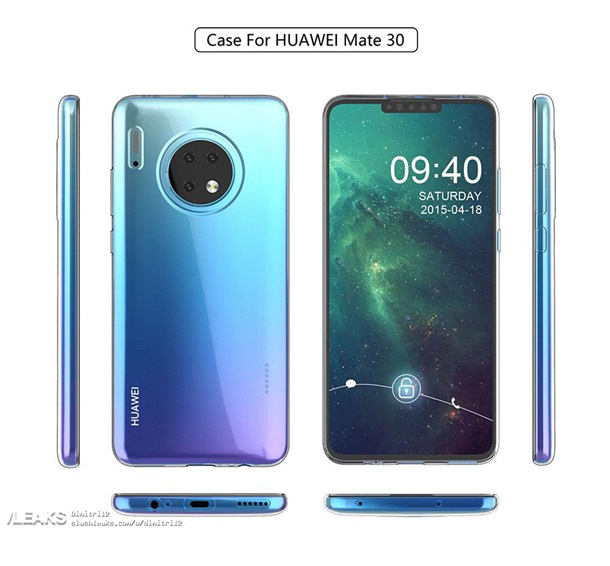 В Сети "засветили" дизайн Huawei Mate 30