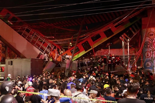 В Мексике обрушился мост с поездом метро, уже известно о 15 погибших (ФОТО, ВИДЕО) 3