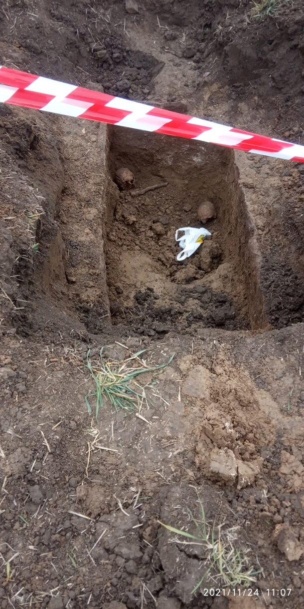 В Тернопольской области обнаружено древнее захоронение людей