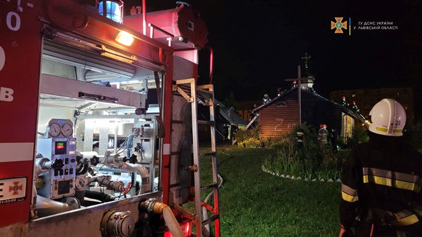 Во Львове горела церковь Московского патриархата