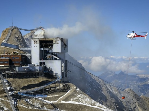 У Швейцарії горів ресторан на висоті три тисячі метрів 2