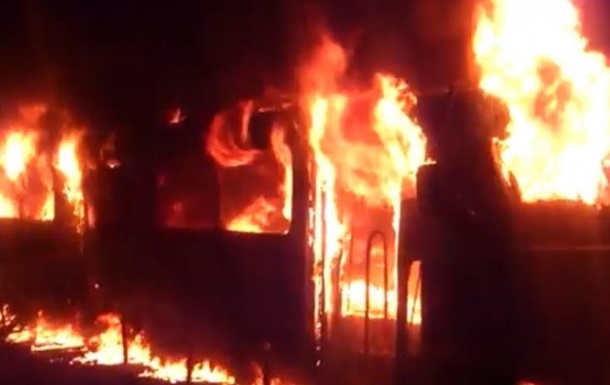 В Одессе на Французском бульваре сгорел трамвай