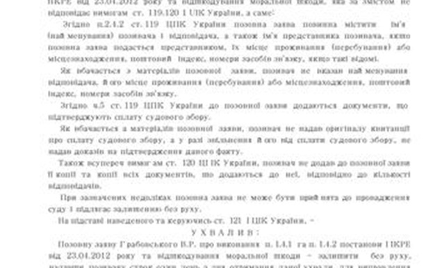 ВІДПОВІДЬ СУДДІ СКУЛИК І.А. ,ПЕРШОТРАВНЕВИЙ районний СУД м. Чернівці