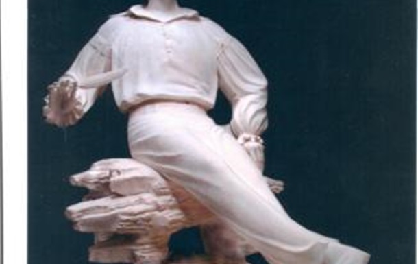 Зображення скульптури М. Гоголя, яка невдовзі з’явиться в Києві